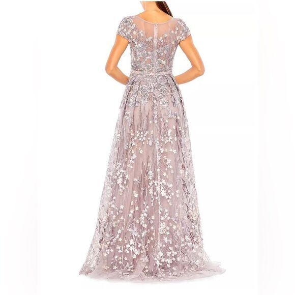 Mac Duggal Beaded & Floral-Embroidered Gown size 10 - Picture 2 of 14